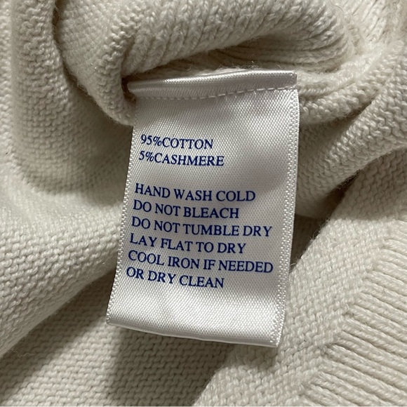 Southern Tide Jessa Pullover Sweater Cashmere Blend Marshmallow Size Large - Picture 6 of 9